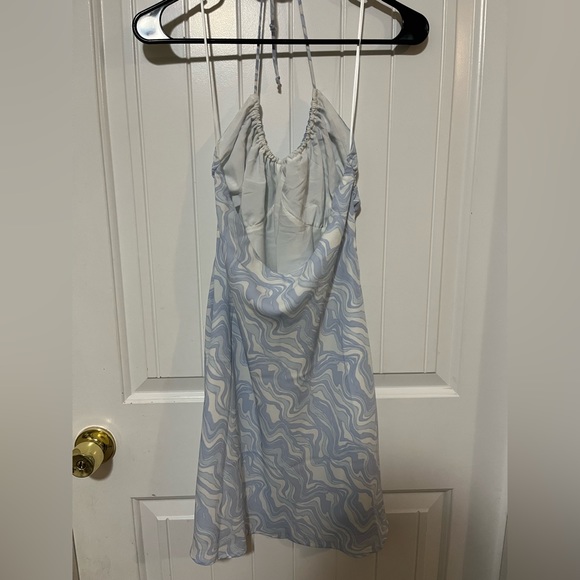 Abercrombie & Fitch Halter Ruched Mini Dress in Blue - Picture 5 of 5